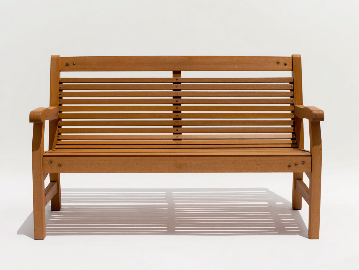 Bancos de jardín de madera 150x58x88 cm - marrón con reposabrazos - estilo clásico para exterior-Maviakadecor
