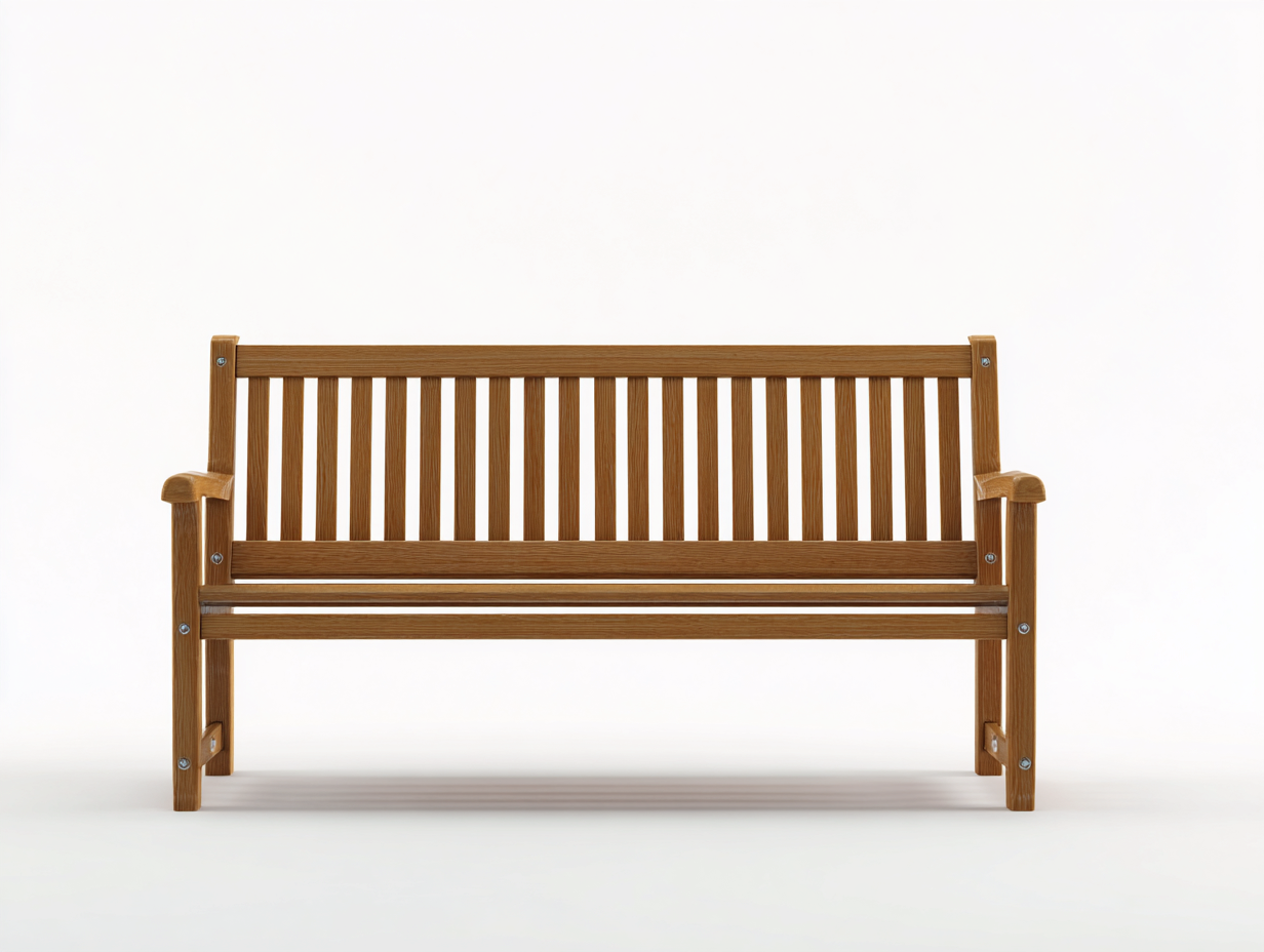 Bancos de jardín de madera 160x62x90 cm marrón para exterior - diseño clásico-Maviakadecor