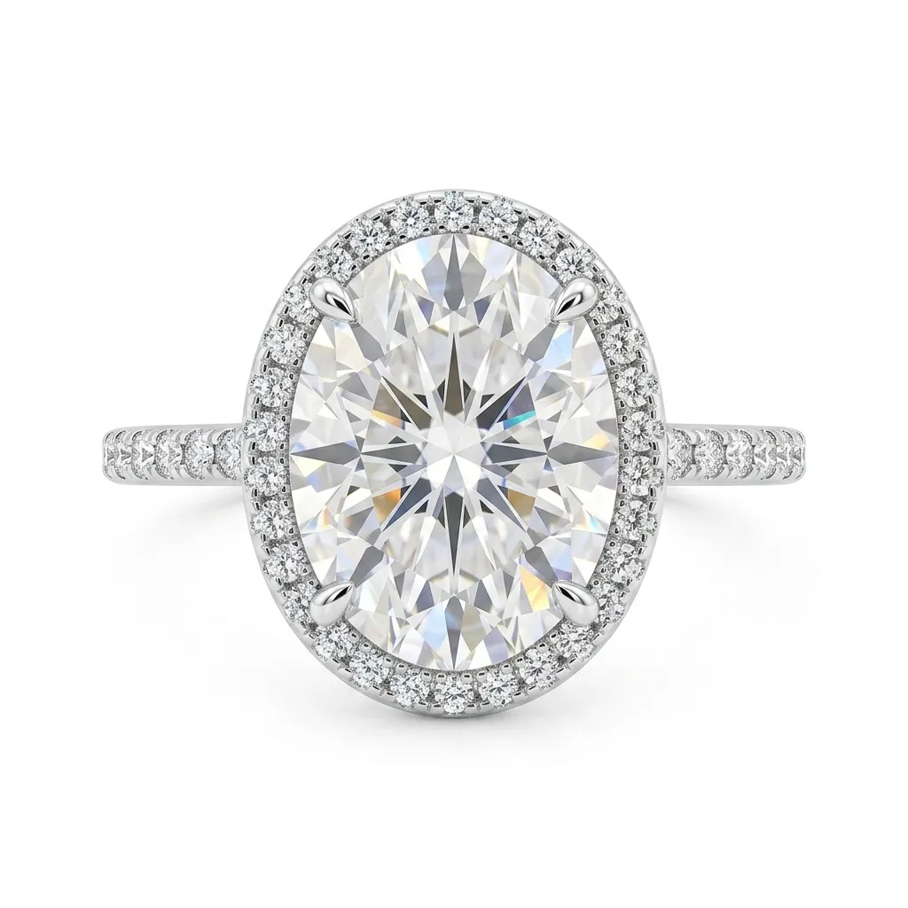 HALO-lunamoissanite