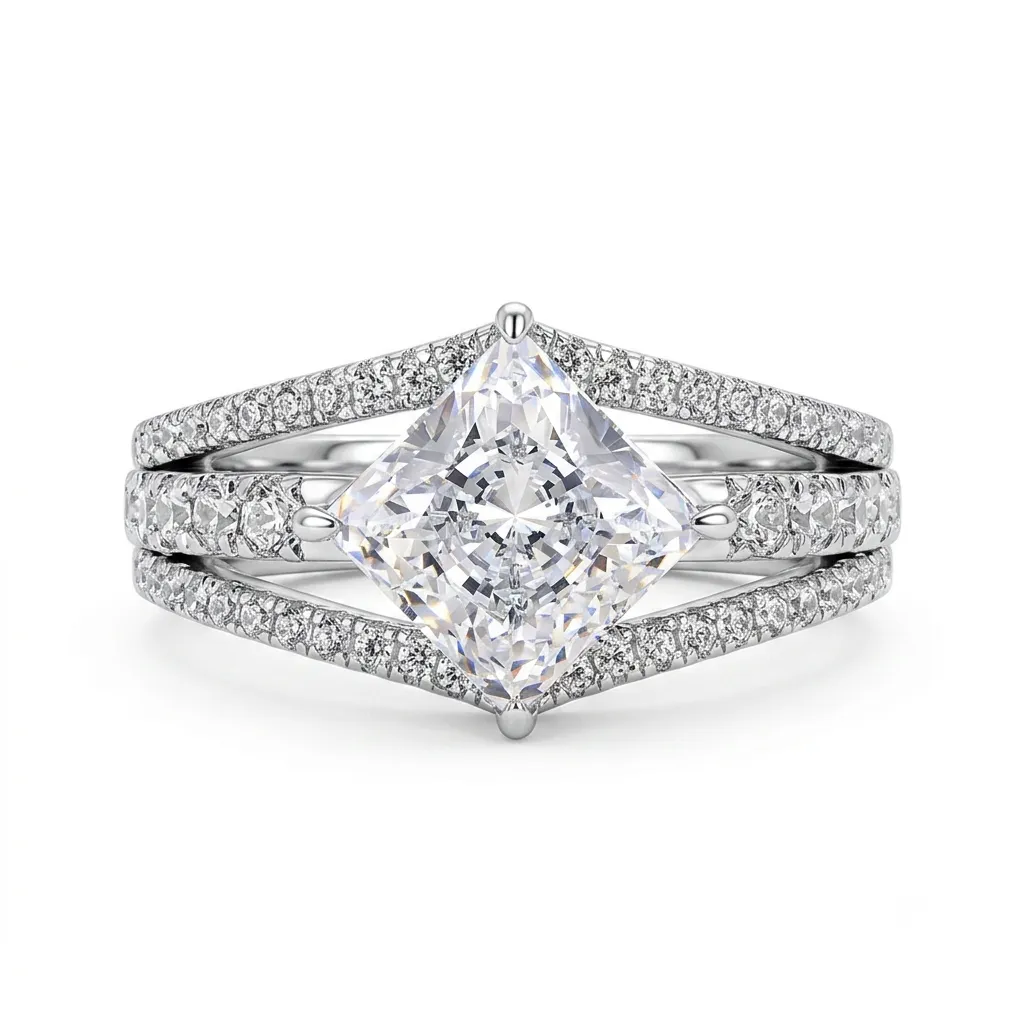 SPLIT SHANK-lunamoissanite