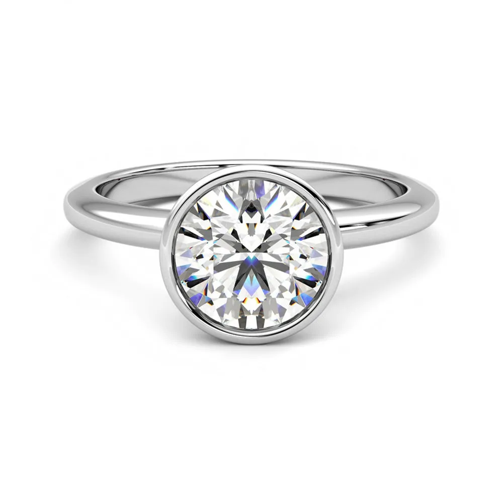 Bezel-lunamoissanite