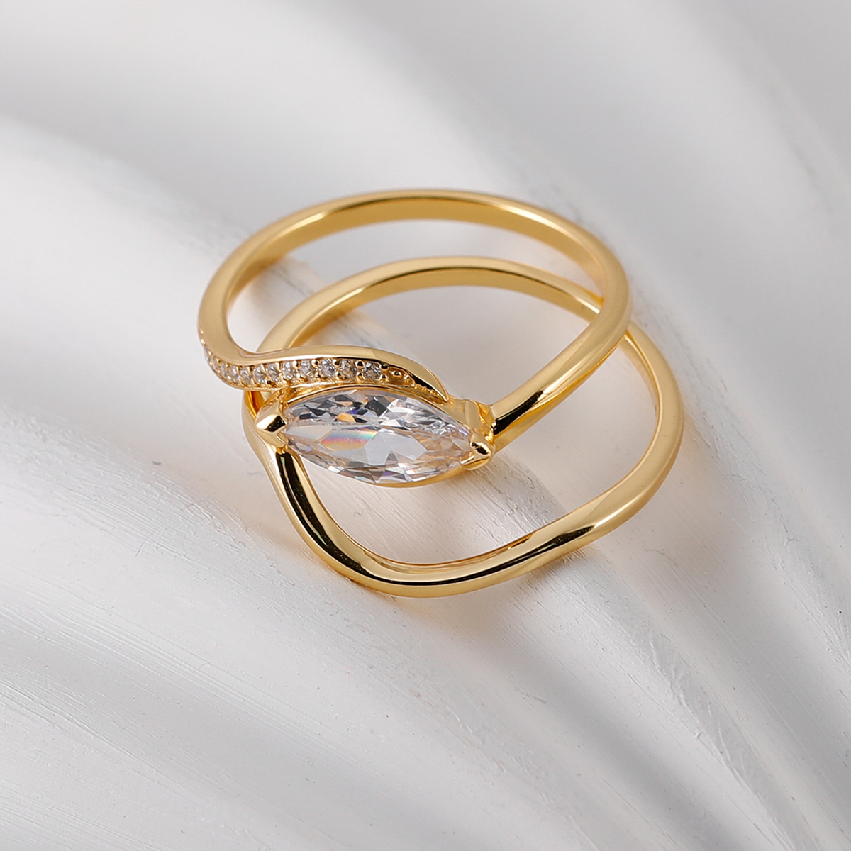 1.0Ct Moissanite Marquise Cut Timeless Wedding Set in Sterling Silver-Sterling Silver-lornajewelry