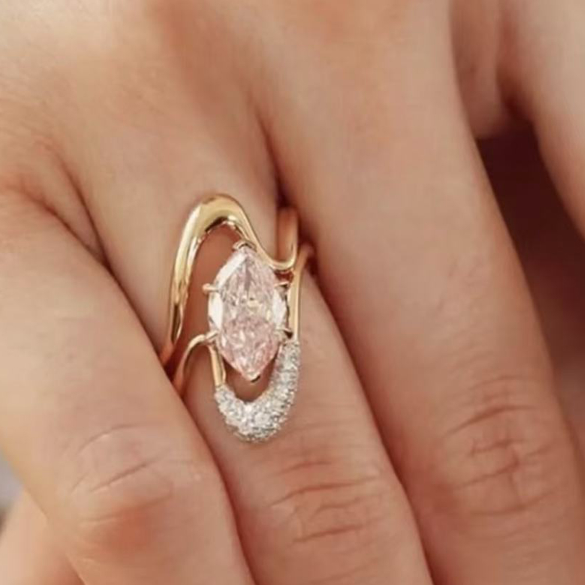 2.0Ct Moissanite Marquise Cut Timeless Wedding Set in Sterling Silver-Sterling Silver-lornajewelry