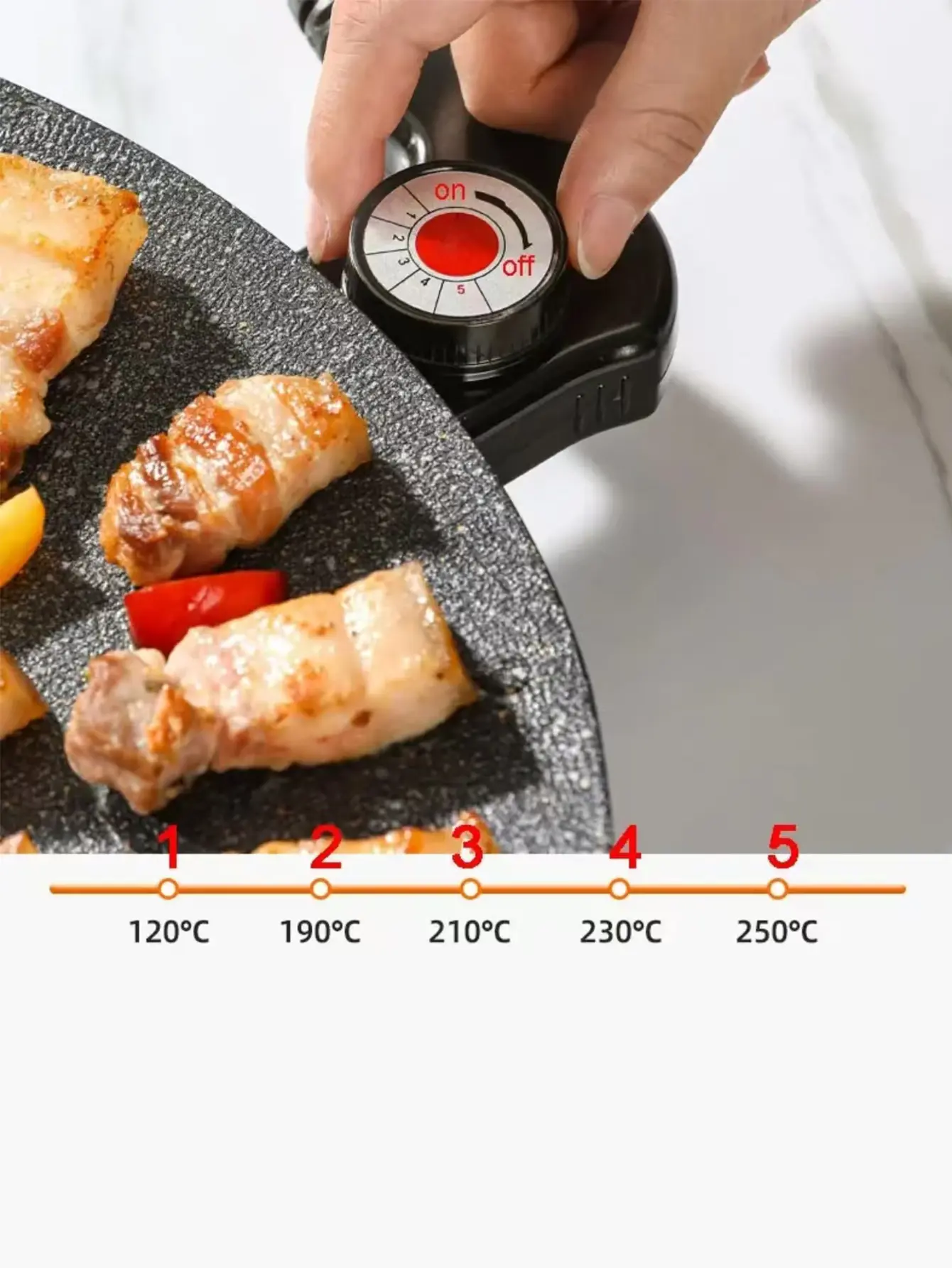 AORAN 16-Inch Electric Grill Pan with Temperature Control