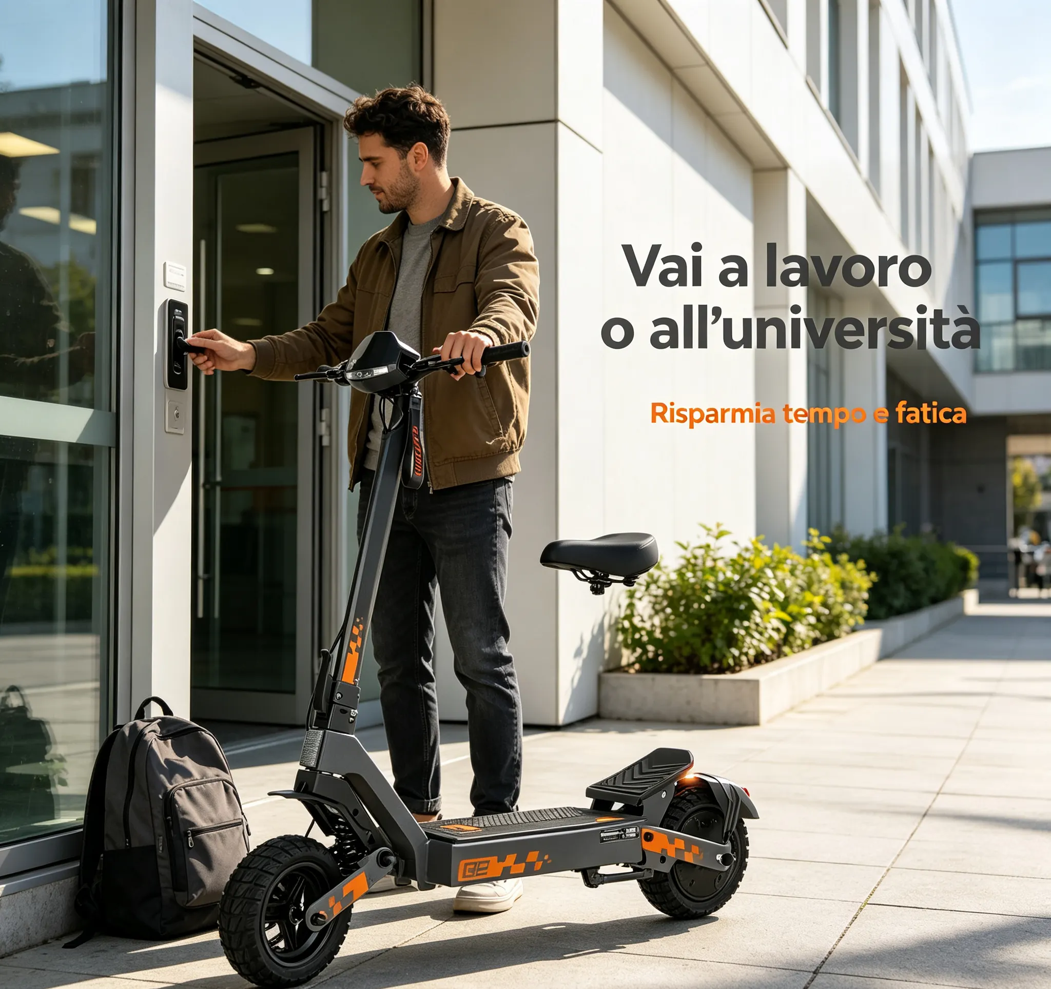 Patinete eléctrico plegable para adultos (modelo 2026), con una autonomía excepcional de 55 kilómetros, equipado con una batería de alta capacidad de 48 V y 15,6 Ah, sistema de doble suspensión, frenos de disco dobles, pantalla táctil y luces LED.
