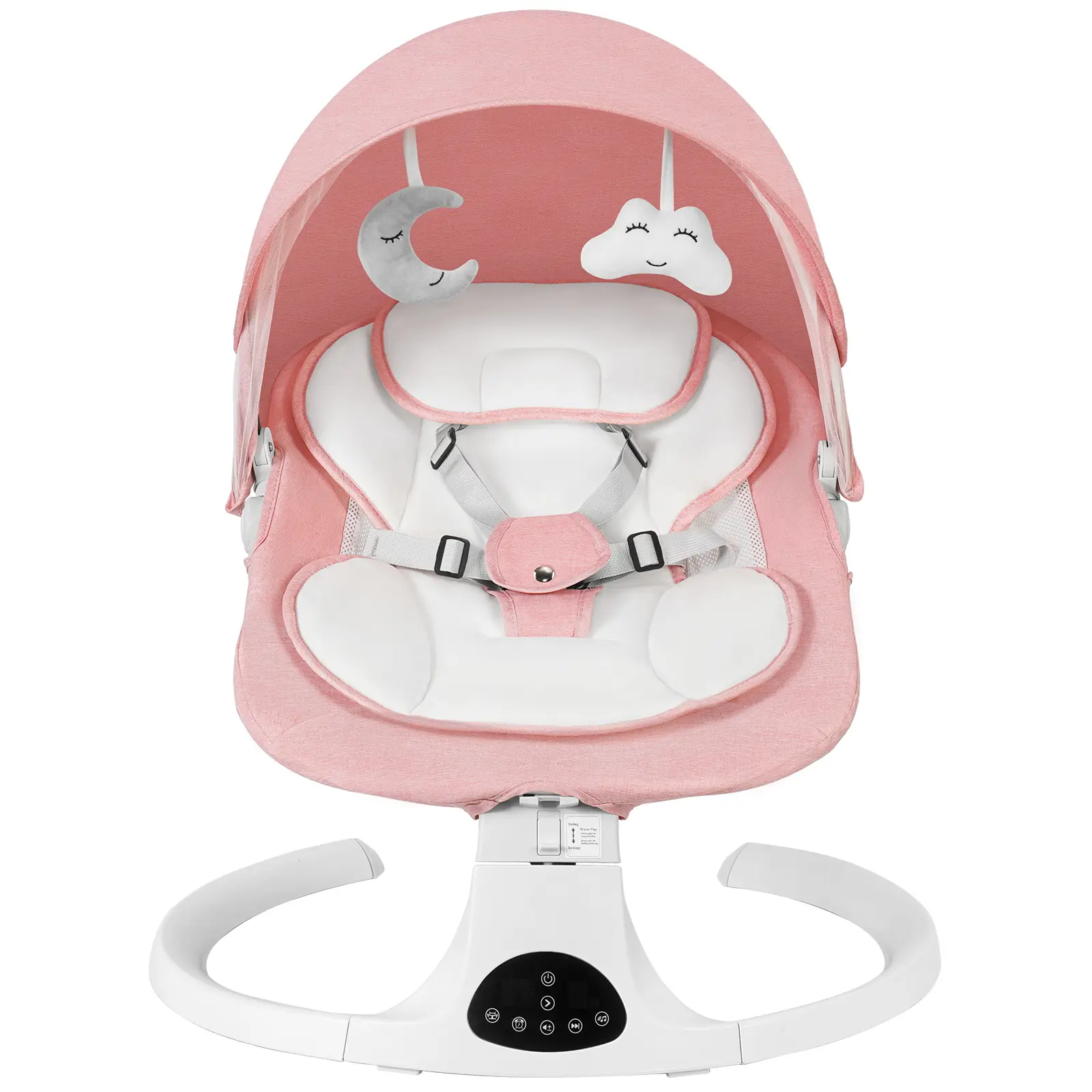 🎁 Rebajas de liquidación 💨 Silla de mecer eléctrica para bebés, con 5 velocidades de balanceo y 10 canciones de cuna, compatible con reproducción de música por Bluetooth y control remoto, y respaldo de ángulo ajustable