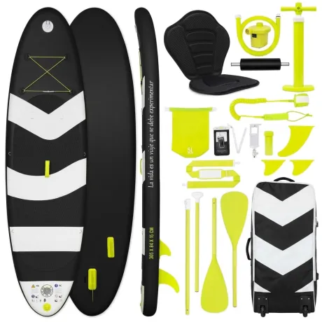 Esta tabla de paddle surf incluye todo el equipamiento, tiene un diseño hinchable y es apta para principiantes y familias: una tabla de paddle surf con accesorios de primera calidad.