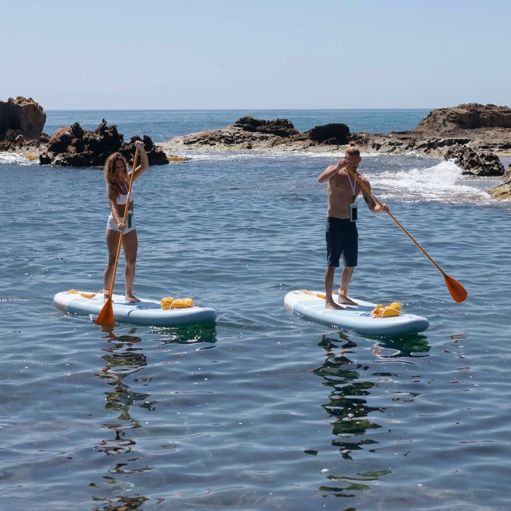 Esta tabla de paddle surf incluye todo el equipamiento, tiene un diseño hinchable y es apta para principiantes y familias: una tabla de paddle surf con accesorios de primera calidad.