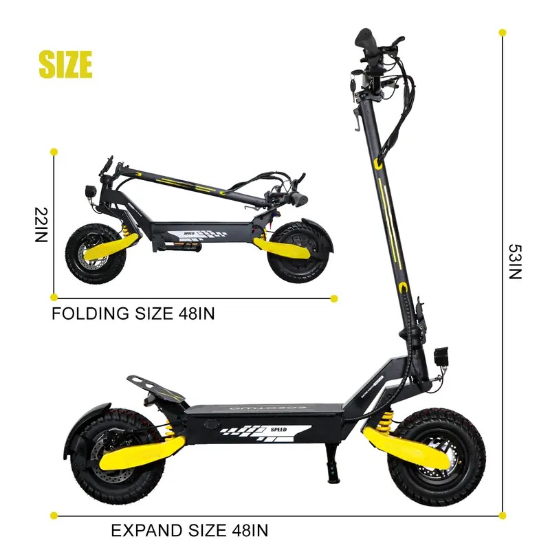 EOEOTWO All Terrain Electric Scooter - 1200W, 30MPH