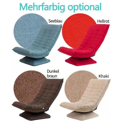 Silla lunar con función de giro de 360° y ajuste de 5 posiciones, silla plegable que ahorra espacio para salones pequeños & entrenamiento del core de 360° para veladas acogedoras & días fríos
