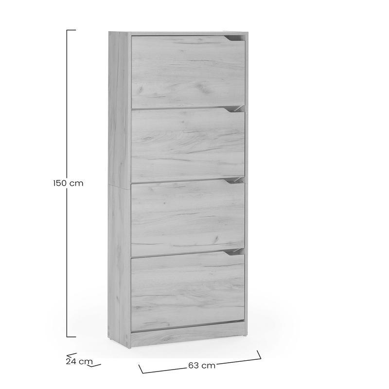 Mueble Zapatero Ángel 4 Puertas, para 24 Pares