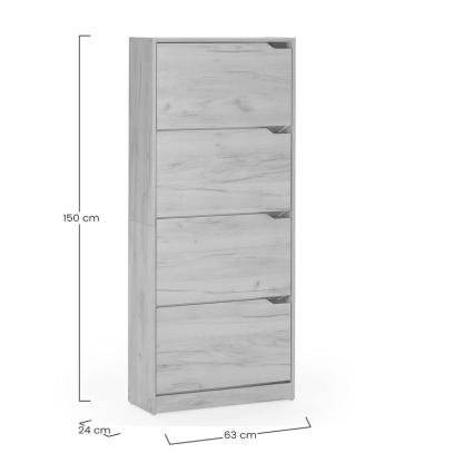 Mueble Zapatero Ángel 4 Puertas, para 24 Pares