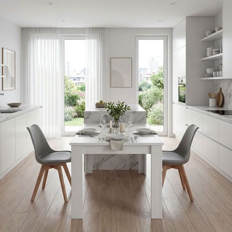 Pack 4 sillas de comedor 83x49 cm Beench