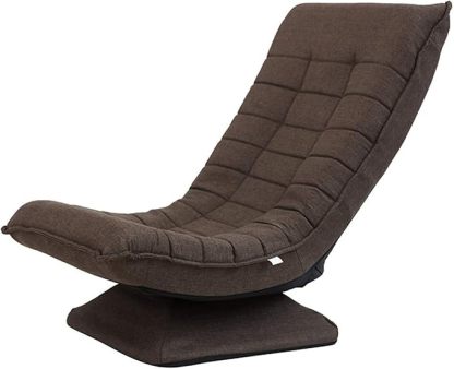 Silla lunar con función de giro de 360° y ajuste de 5 posiciones, silla plegable que ahorra espacio para salones pequeños & entrenamiento del core de 360° para veladas acogedoras & días fríos
