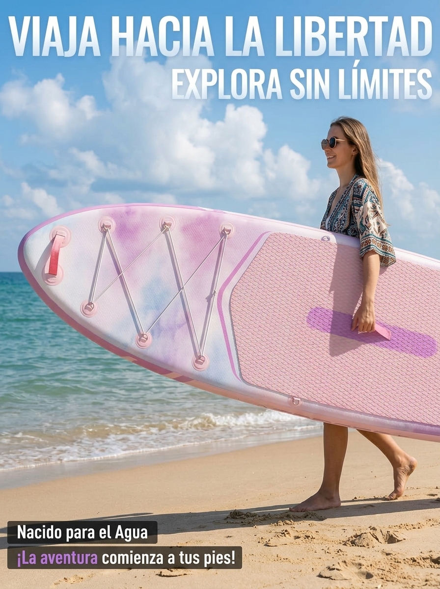 Tabla de paddle surf con todo el equipo incluido, tabla inflable para principiantes y familias, 323 x 83 x 15 cm, tabla SUP estable, capacidad de carga hasta 200 kg, cubierta de EVA antideslizante para adultos