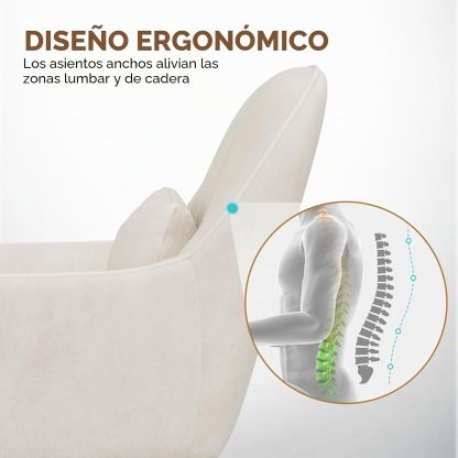 Silla giratoria para oficina en casa, silla de trabajo acolchada de terciopelo con ajuste de al., tocador con ruedas y cojín, silla de acento moderna con respaldo medio para dormitorio y sala de lectura, beige
