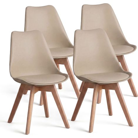 Pack 4 sillas de comedor 83x49 cm Beench