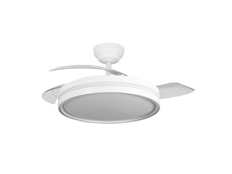PACK 2 UNIDADES-Ventilador de techo LED con luces (conjunto de dos piezas), 107 cm de diámetro (con las aspas extendidas), luz LED de 60 vatios, motor de 30 vatios, incluye control remoto; admite modos duales de invierno y verano, temporizador, modo brisa