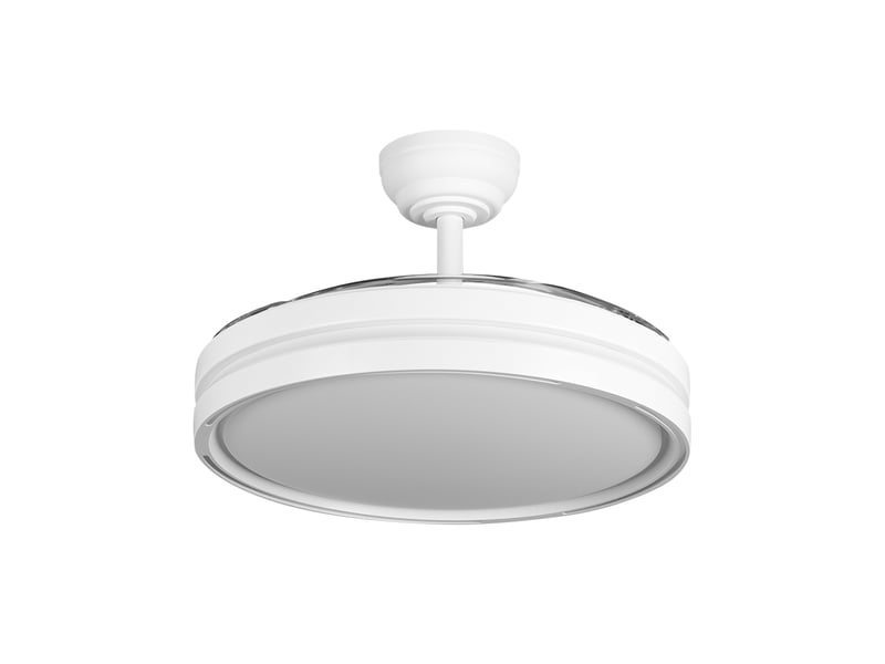 PACK 2 UNIDADES-Ventilador de techo LED con luces (conjunto de dos piezas), 107 cm de diámetro (con las aspas extendidas), luz LED de 60 vatios, motor de 30 vatios, incluye control remoto; admite modos duales de invierno y verano, temporizador, modo brisa