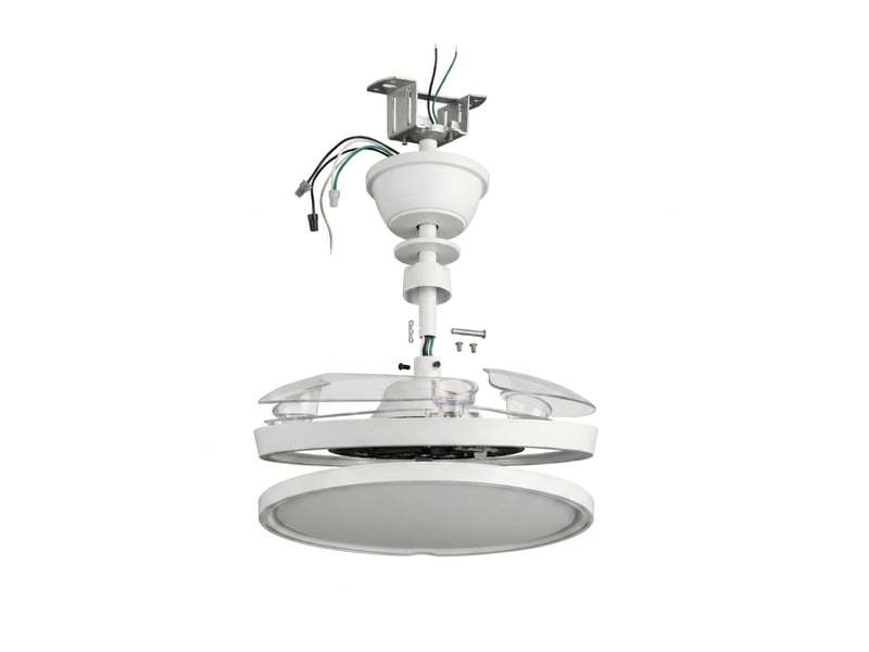 PACK 2 UNIDADES-Ventilador de techo LED con luces (conjunto de dos piezas), 107 cm de diámetro (con las aspas extendidas), luz LED de 60 vatios, motor de 30 vatios, incluye control remoto; admite modos duales de invierno y verano, temporizador, modo brisa