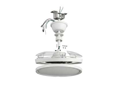 PACK 2 UNIDADES-Ventilador de techo LED con luces (conjunto de dos piezas), 107 cm de diámetro (con las aspas extendidas), luz LED de 60 vatios, motor de 30 vatios, incluye control remoto; admite modos duales de invierno y verano, temporizador, modo brisa