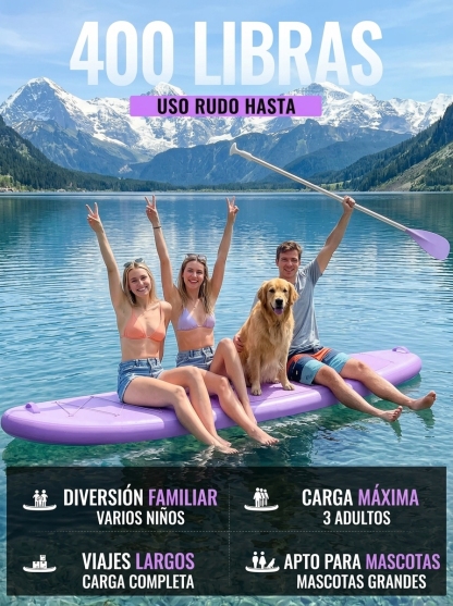 Tabla de paddle surf con todo el equipo incluido, tabla inflable para principiantes y familias, 323 x 83 x 15 cm, tabla SUP estable, capacidad de carga hasta 200 kg, cubierta de EVA antideslizante para adultos