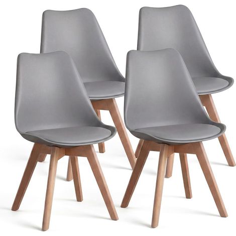 Pack 4 sillas de comedor 83x49 cm Beench