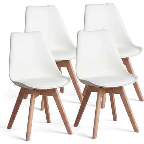 Pack 4 sillas de comedor 83x49 cm Beench