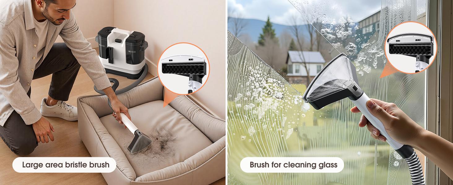 Fabric Cleaning Machine - Home Deep Cleaning Sofa Carpet Multi-Surface Vacuum Cleaner with Water Tank & Attachments