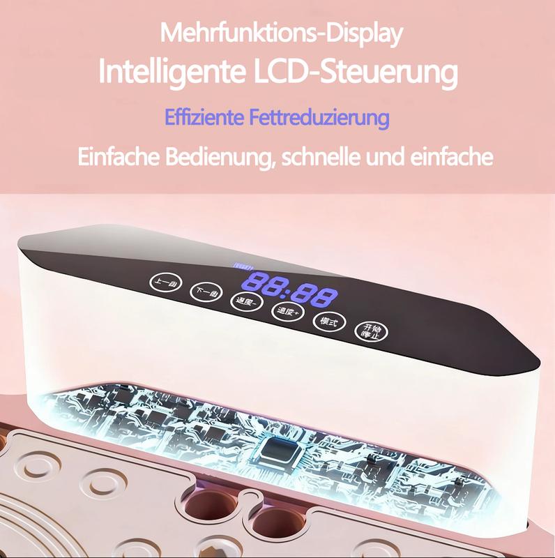 Plataforma de vibración para entrenamiento, regalo de Navidad, dispositivo de ejercicio de cuerpo completo con 120 niveles y bandas de resistencia, c/mando, para el hogar y el estudio