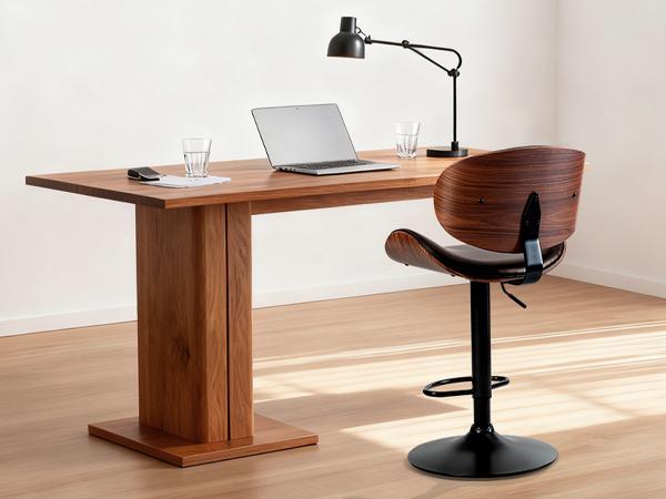 Bar Stools Set of 2 for Kitchen Counter, Adjustable Bentwood Barstools, Modern PU Leather Upholstered Bar Chair with Back and Footrest, for Bar, Kitchen, Dining Room Bar Stools Set of 2 for Kitchen Counter, Adjustable Bentwood Barstools, Modern PU Leather Upholstered Bar Chair with Back and Footrest, for Bar, Kitchen, Dining Room