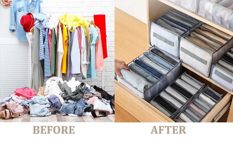 organizador de ropa de armario para jeans