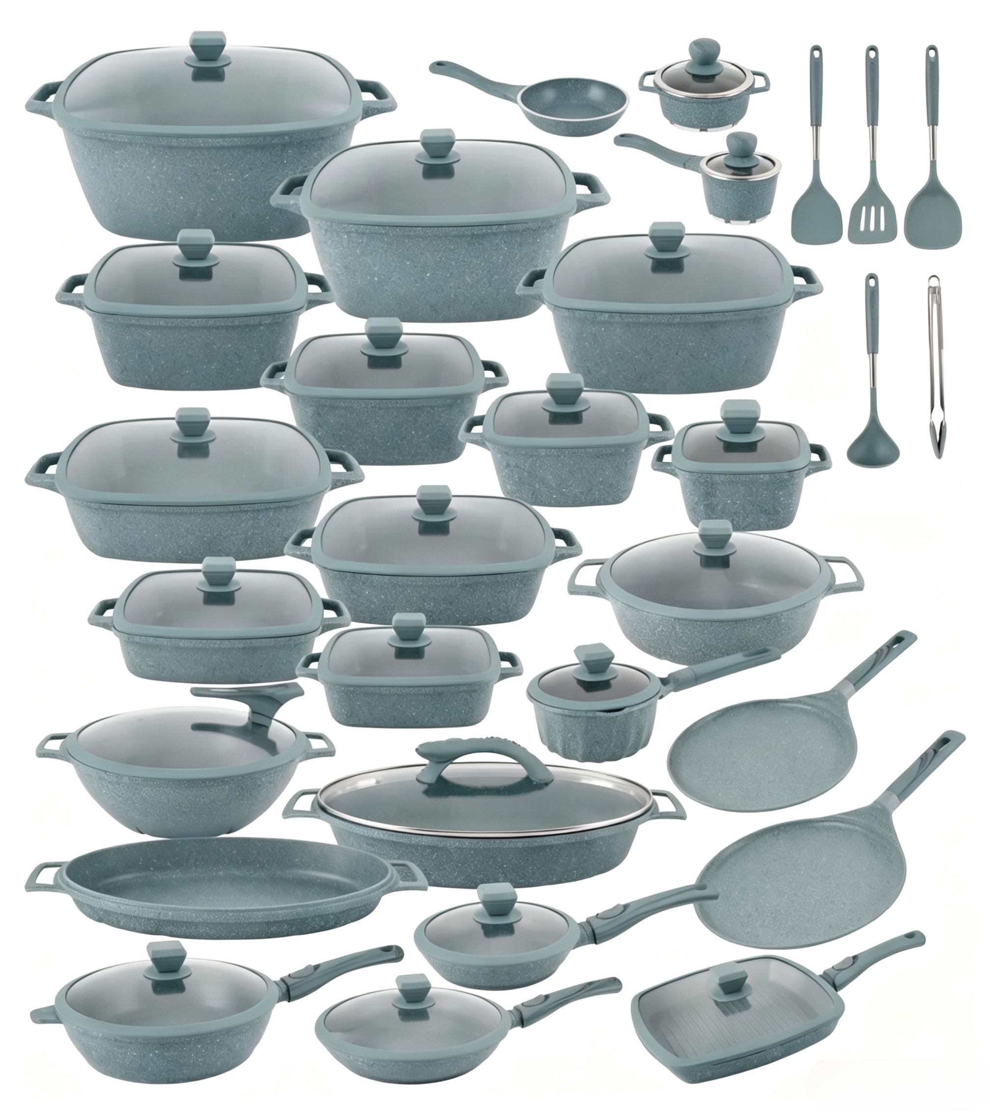🎉 Oferta de aniversario: Juego de utensilios de cocina premium con revestimiento de granito multicapa antiadherente.