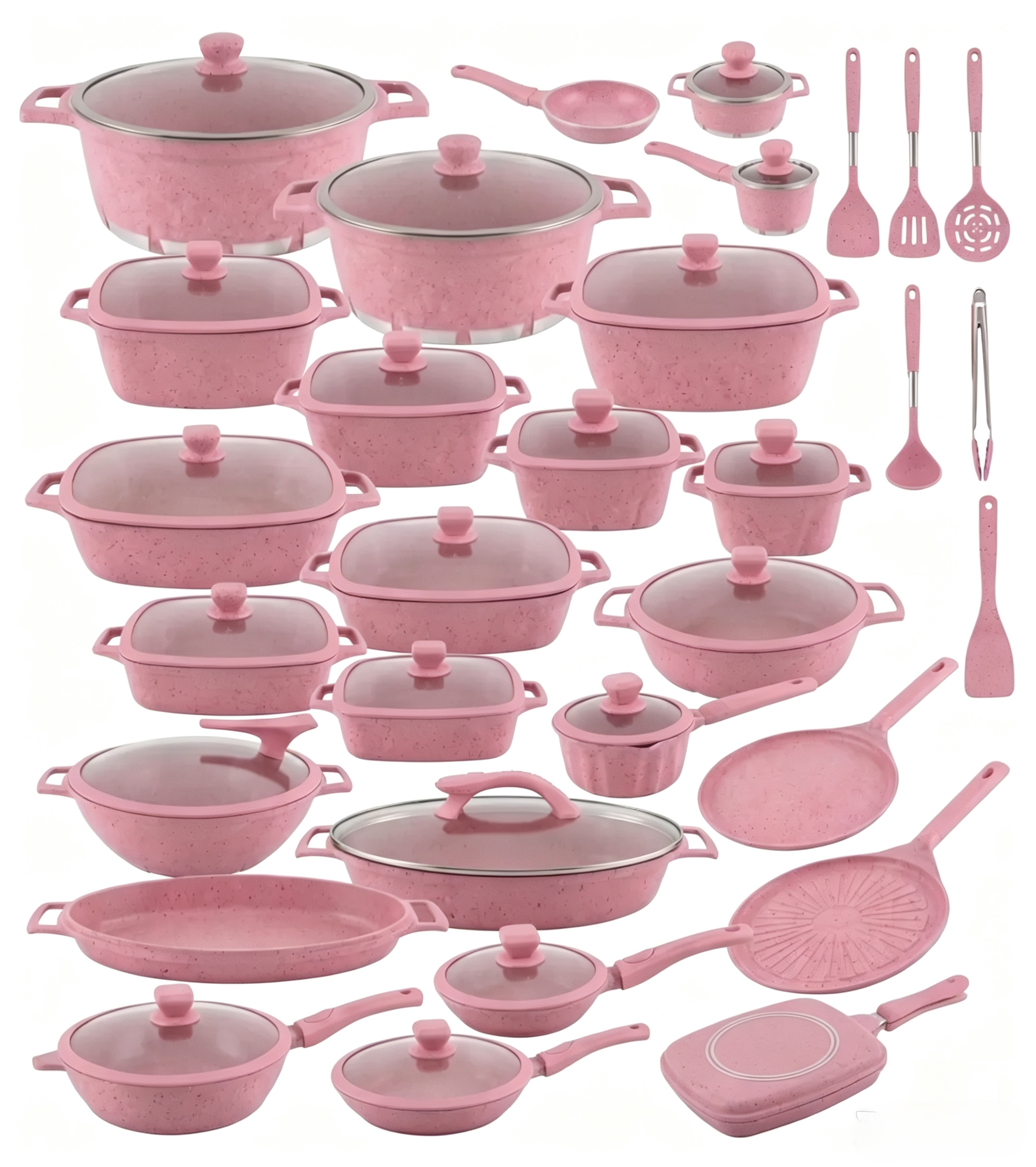 🎉 Oferta de aniversario: Juego de utensilios de cocina premium con revestimiento de granito multicapa antiadherente.