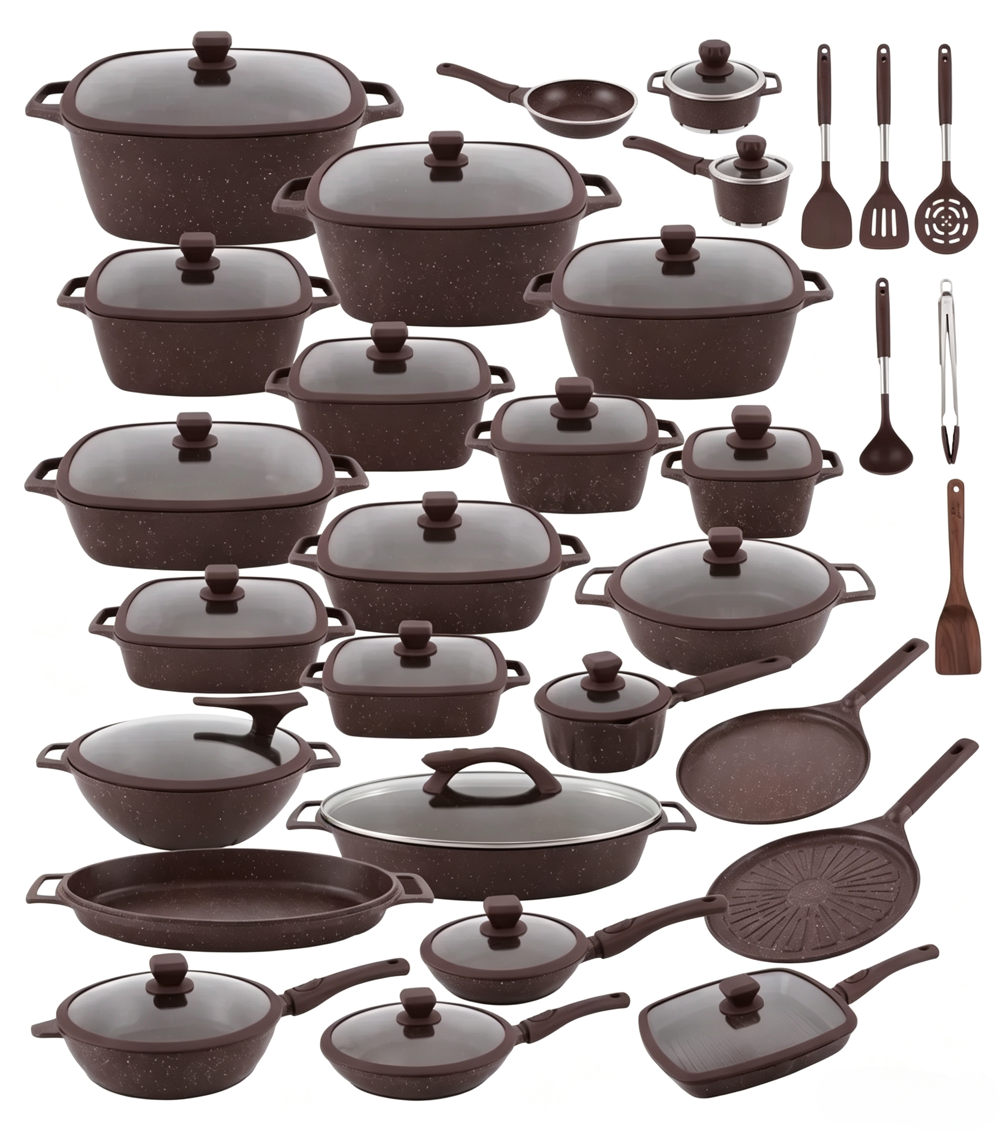 🎉 Oferta de aniversario: Juego de utensilios de cocina premium con revestimiento de granito multicapa antiadherente.