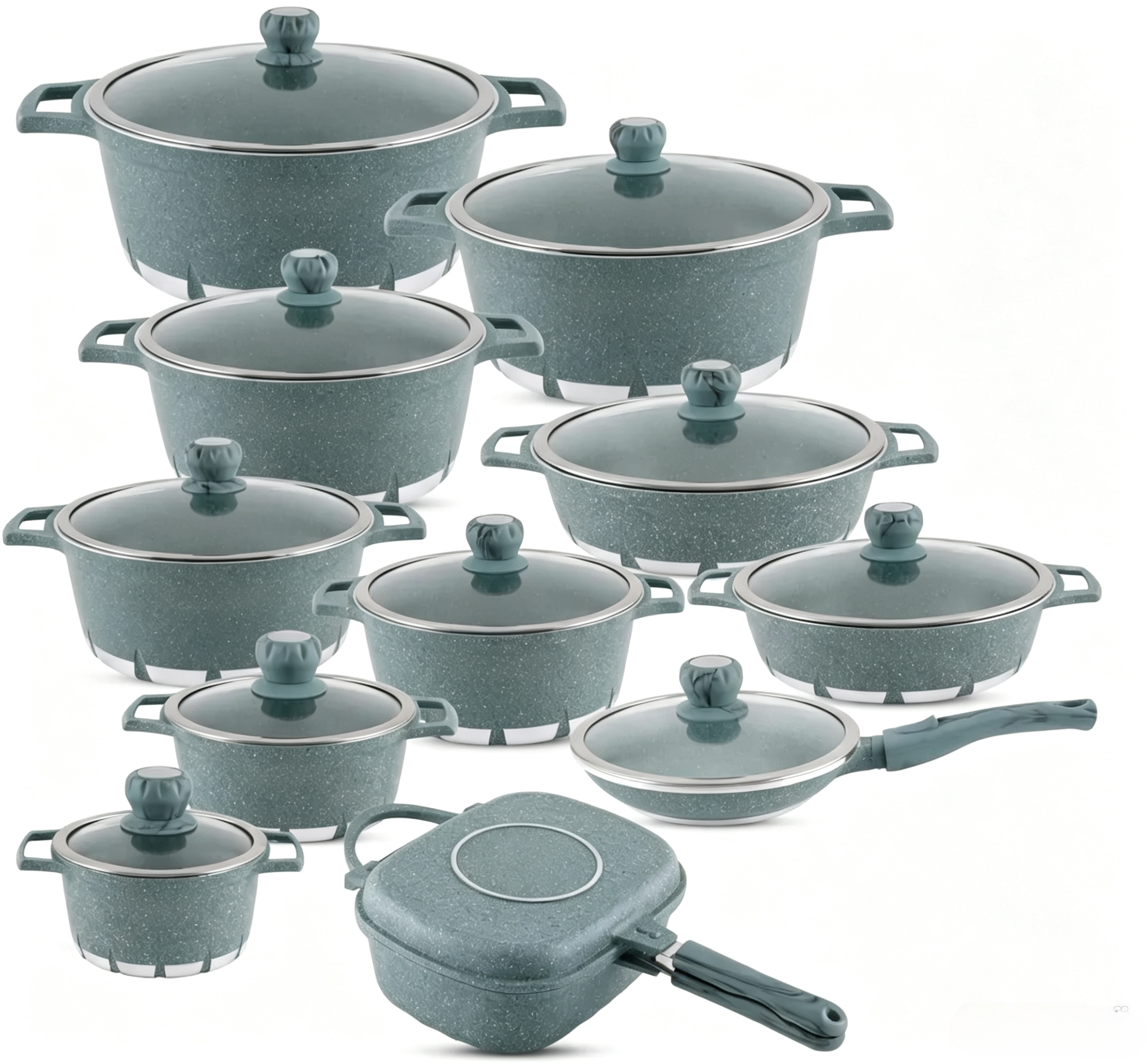 🎉 Oferta de aniversario: Juego de utensilios de cocina premium con revestimiento de granito multicapa antiadherente.