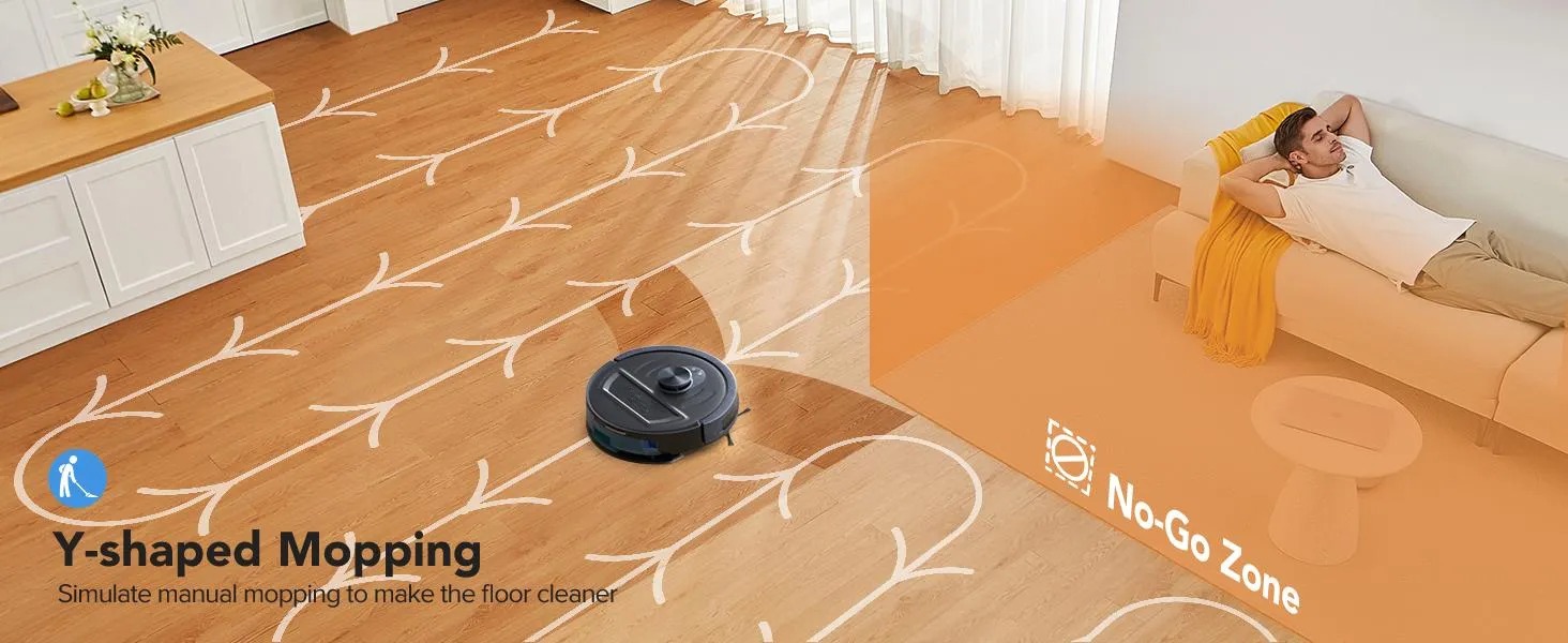 [HOT] BPMIO B20 2-in-1 Robot Vacuum & Mop Combo 5500Pa Suction LiDAR Navigation 120-Min Runtime Alexa WiFi App Compatible for Pet Hair Hard Floors summerwins,summerwins,dorm essentials,home essentials