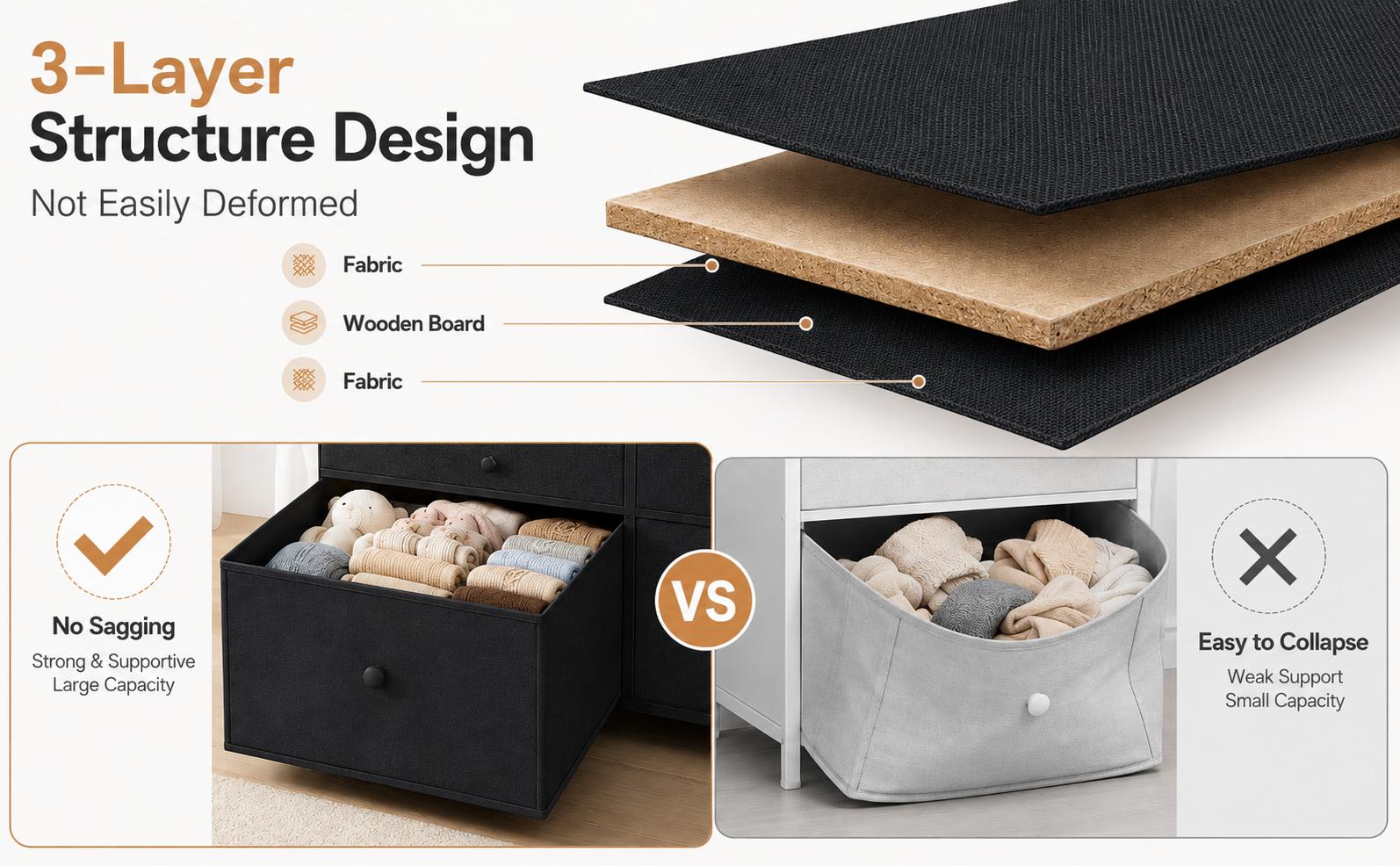 【Budget-Friendly Homehacks】Raybee 16 Deep Drawers Tall Dresser for Bedroom, Extra Large Fabric Chest of Drawers with Steel Frame, Wide Clothes Storage Tower Organizer Unit for Closet, Dorm, Living Room, Space Saving Vertical Furniture, Easy Assembly
