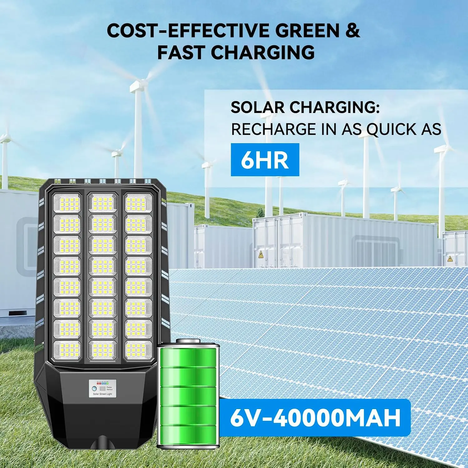 Farolas solares para exteriores: con función de iluminación automática «del atardecer al amanecer», temperatura de color de 6500 K y grado de protección IP66