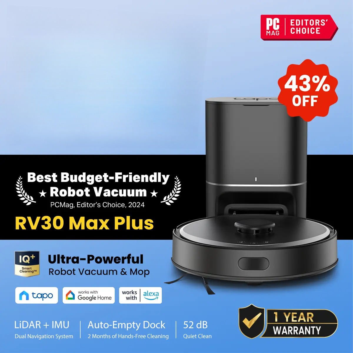🎁 Rebajas de liquidación 💨 Robot aspirador y fregador con LiDAR de 5300 Pa