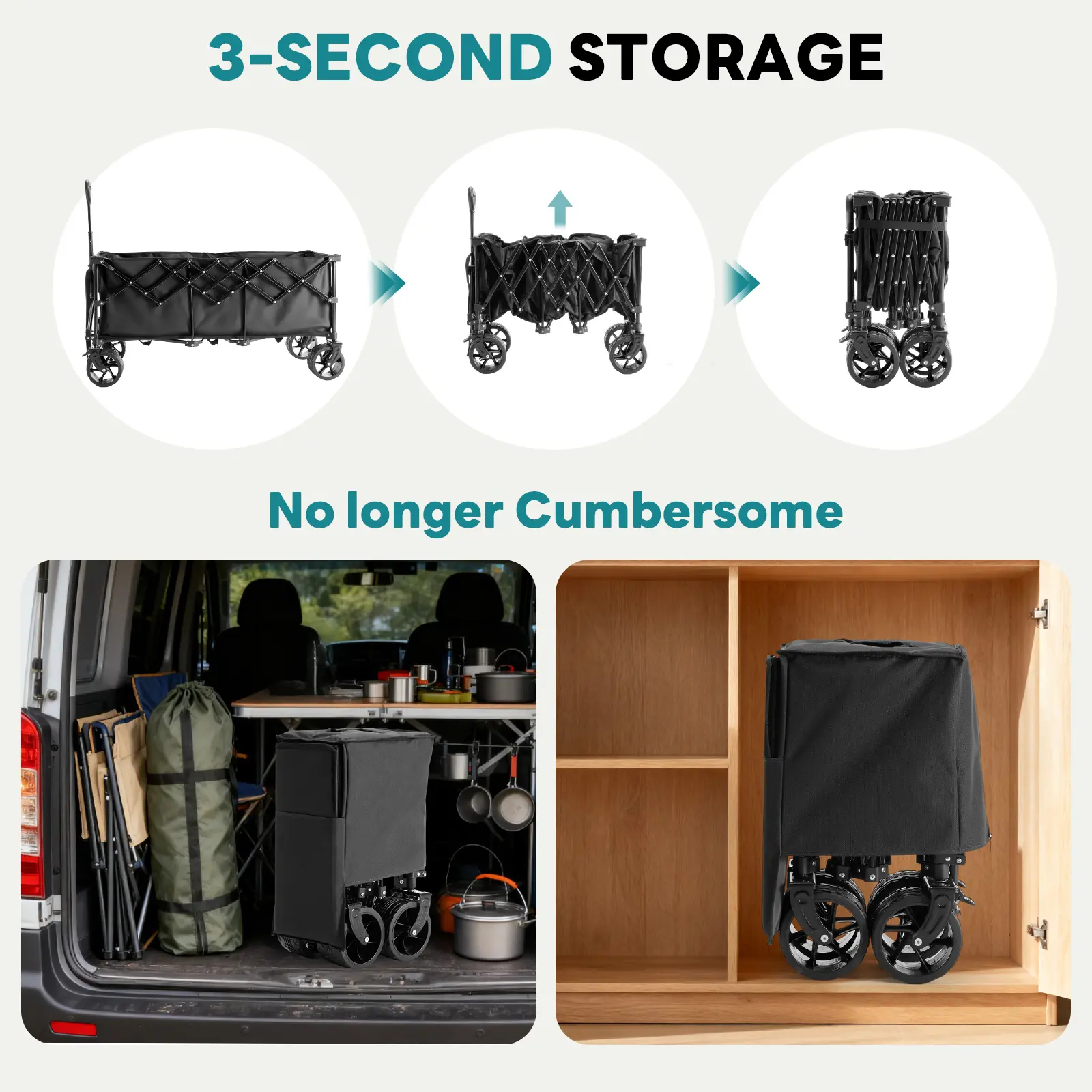 🎁 Reciclaje de líquidos con carrito 💨 Carrito plegable extralargo de alta resistencia (capacidad de carga de 200 kg), remolque portátil multifuncional con ruedas