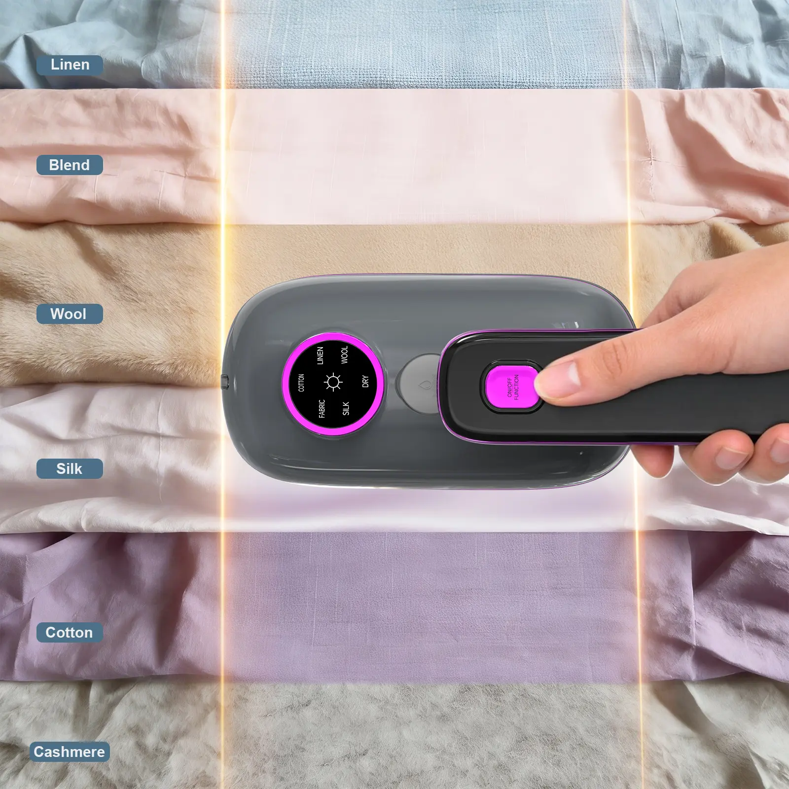 Vaporizador de mano y plancha 2 en 1 para ropa, ideal para viajes