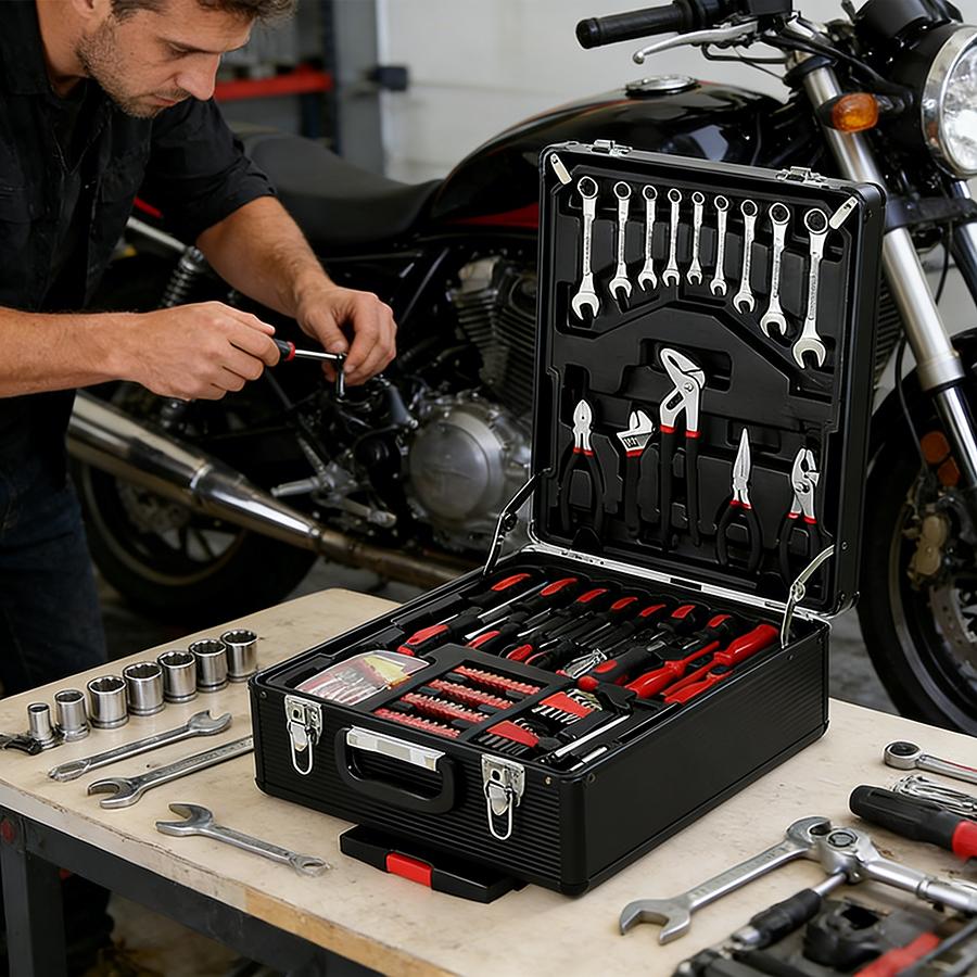 Bourvill 899-Piece Tool Set - High-Capacity Portable Metal Tool Case,Wheeled Mobile Tool Cabinet, and 4-Tier Aluminum Alloy Storage Unit- A Complete Kit for Mechanical Repair & Home Maintenance#summerfinds Bourvill 899-Piece Tool Set - High-Capacity Portable Metal Tool Case,Wheeled Mobile Tool Cabinet, and 4-Tier Aluminum Alloy Storage Unit- A Complete Kit for Mechanical Repair & Home Maintenance#summerfinds