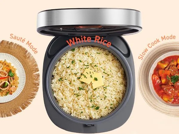 COSORI 18-in-1 Multifunction Rice Cooker - 5-Qt Electric Programmable Slow Cooker with Steam, 24H Warm, Fuzzy Logic, Nonstick Pot & 50 Recipes, Kitchen Appliance,summerwins,home essentials