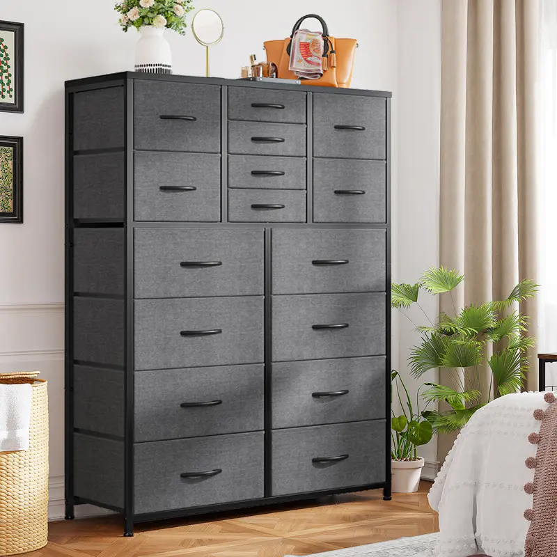 🎁 Rebajas de liquidación 💨Tall Dresser with 16 Fabric Drawers - Modern Storage