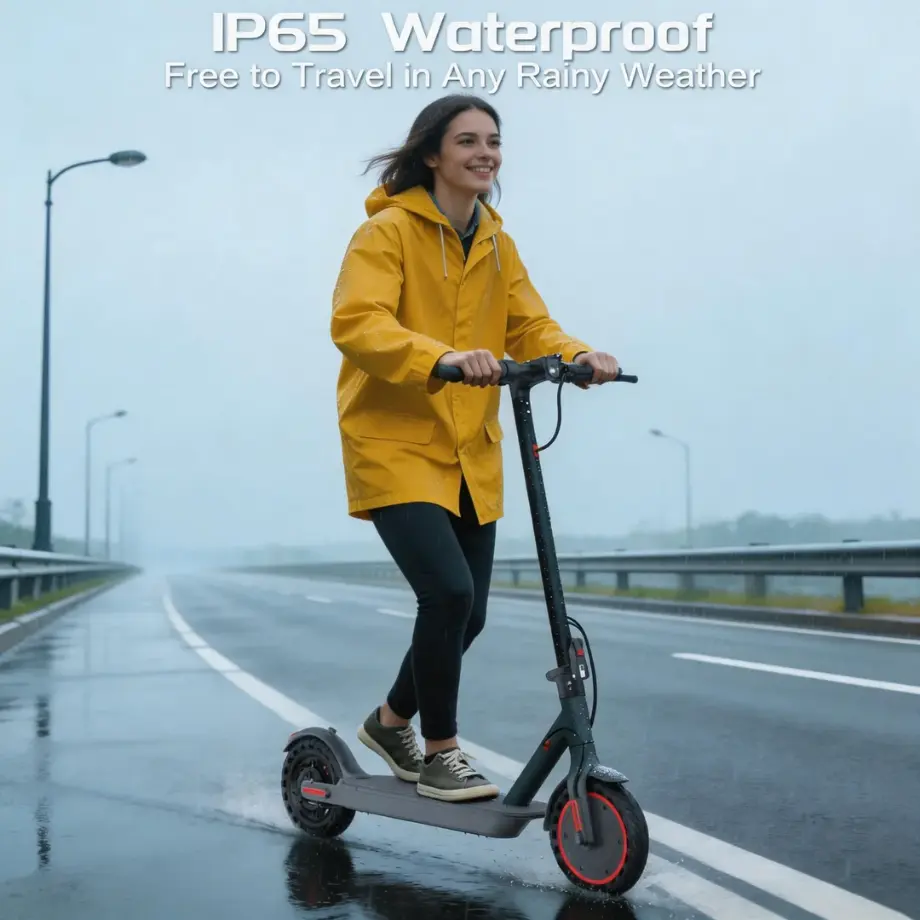 Patinete eléctrico: equipado con un motor de 350 W, velocidad máxima de 30 km/h, autonomía de 24 km, neumáticos macizos de nido de abeja de 21,5 cm, sistema de doble frenado y control mediante aplicación inteligente; diseño de cuadro de aleación multifunc