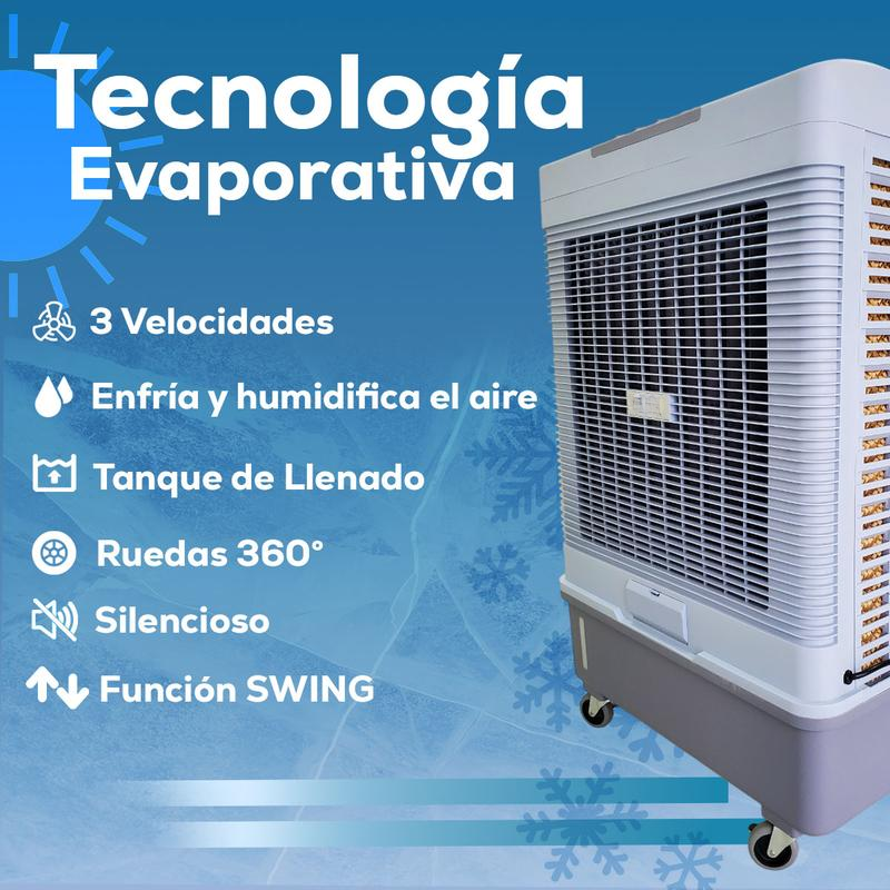 Cooler Enfriador Evaporativo Portátil  6000 Uso Rudo