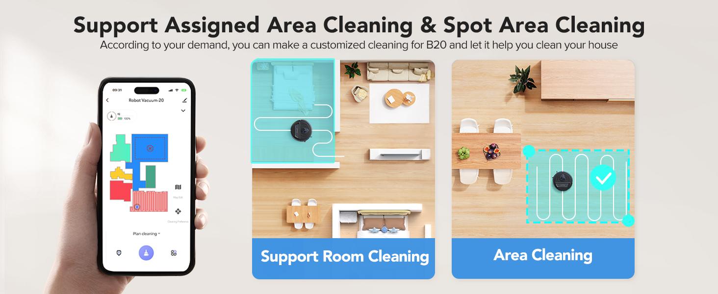 [HOT] BPMIO B20 2-in-1 Robot Vacuum & Mop Combo 5500Pa Suction LiDAR Navigation 120-Min Runtime Alexa WiFi App Compatible for Pet Hair Hard Floors summerwins,summerwins,dorm essentials,home essentials