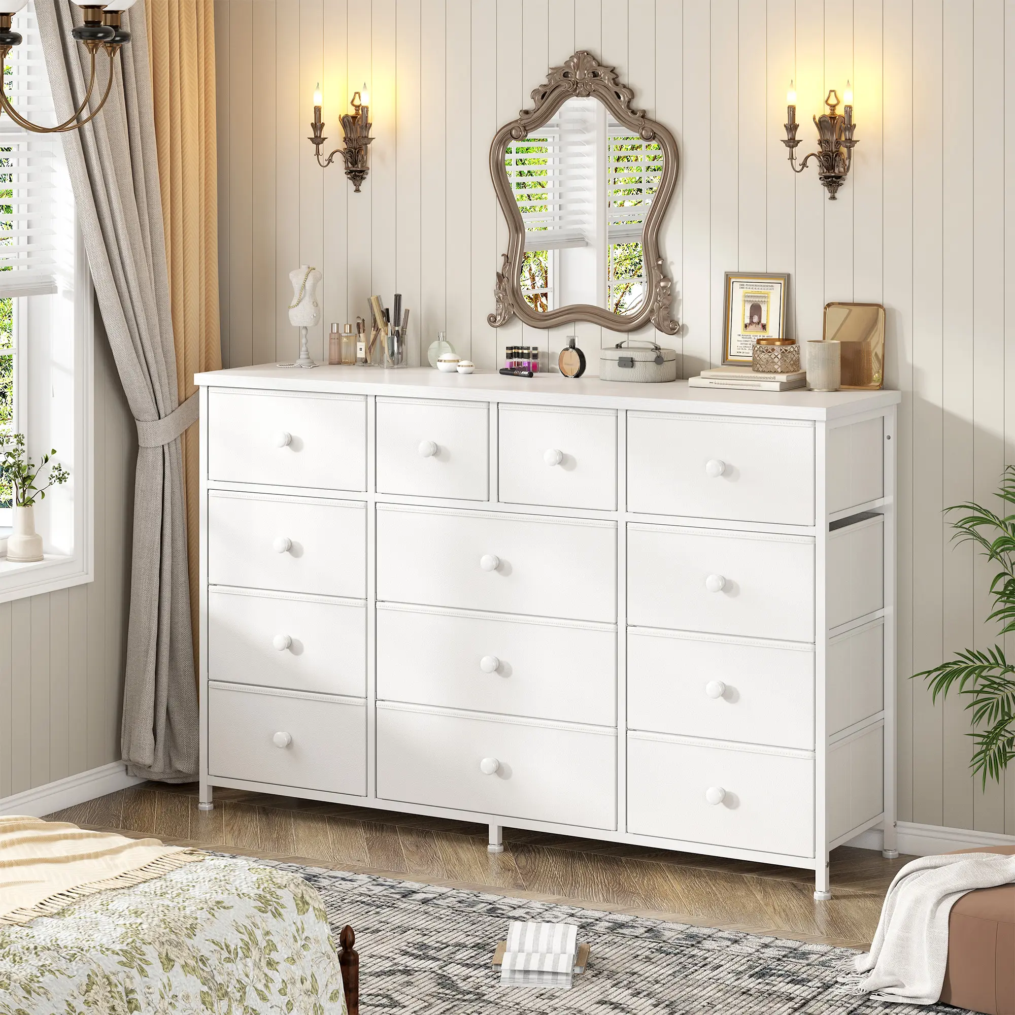 🎁 Rebajas de liquidación 💨Tall Dresser with 16 Fabric Drawers - Modern Storage