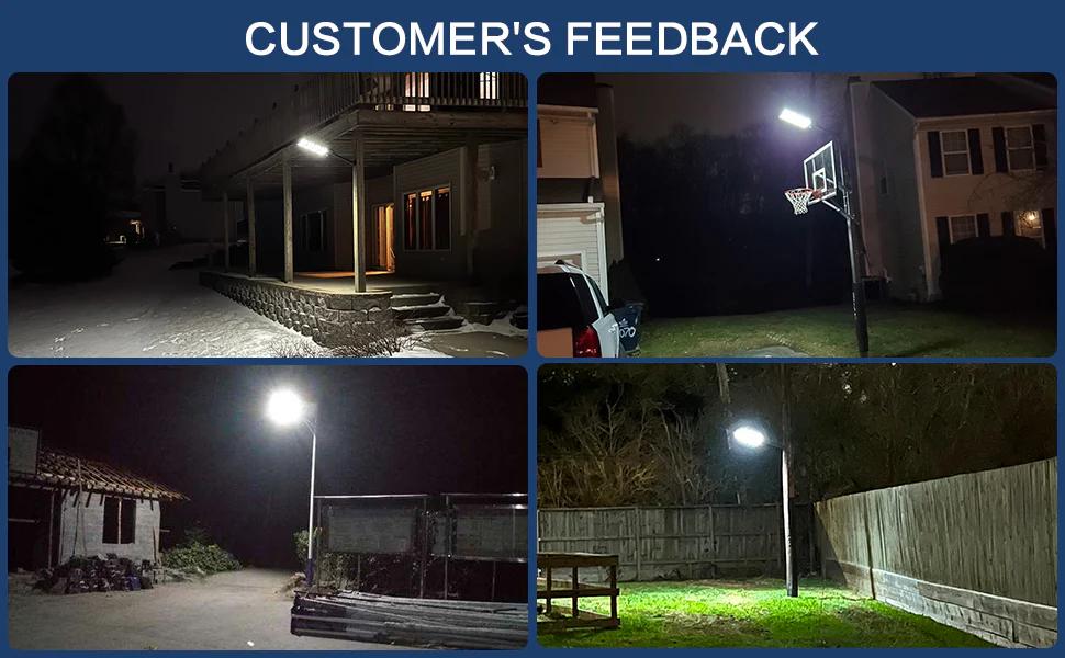 HYKOONT Solar Outdoor Street Lights Dusk to Dawn Auto Lighting up 6500K IP66 Waterproof 3-year-warranty Solar Big LED Security Flood Light with Motion Sensor for Outdoor Garden Street Yard Fall Porch Decor summergarden  Lumens Light